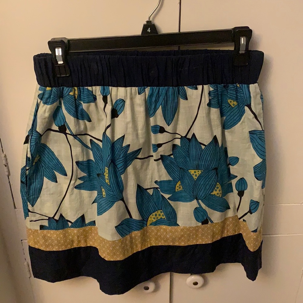 Hype for Anthropologie cotton and silk skirt, S